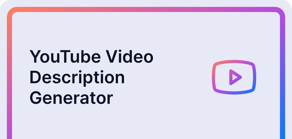YOUTUBE DESCRIPTION GENERATOR VIDIQ visual data 7